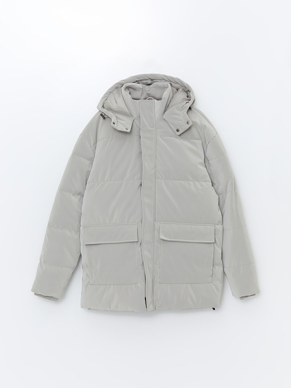 Standard Fit Hooded Men's Puffer -W49273Z8-QVW - W49273Z8