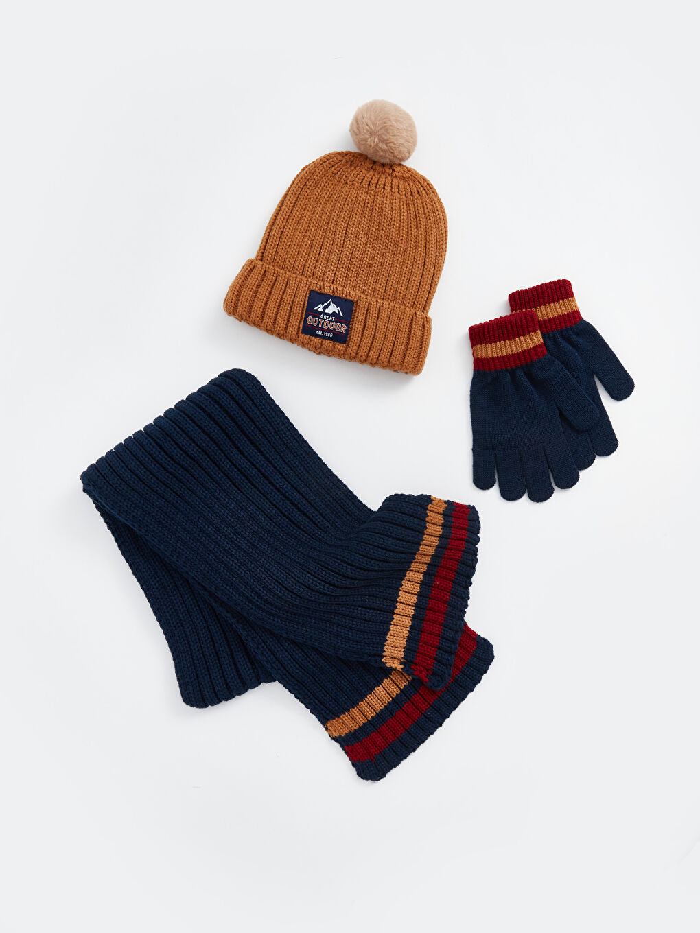 Boys navy hat and scarf shop
