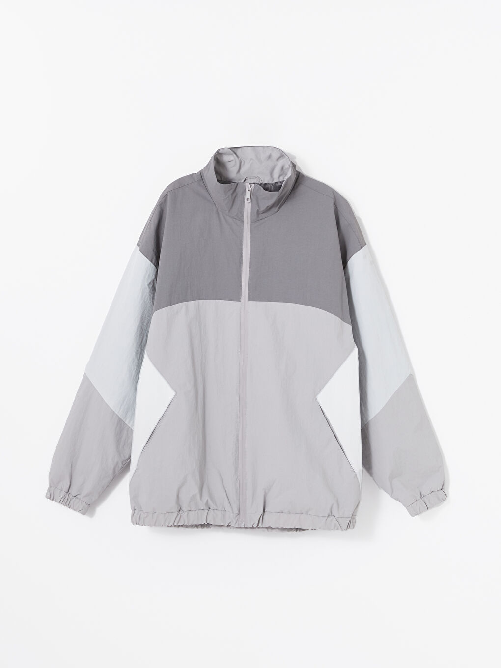 XSIDE Relaxed Fit Funnel Neck Men's Coat -W49428Z8-GDU