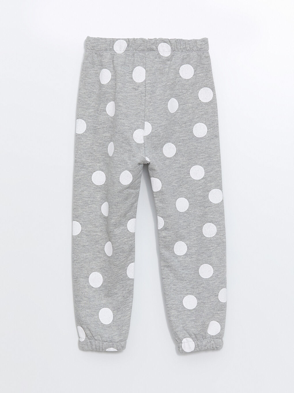 LC WAIKIKI Girls' Thick Polka Dot Sweatpants with Elastic
