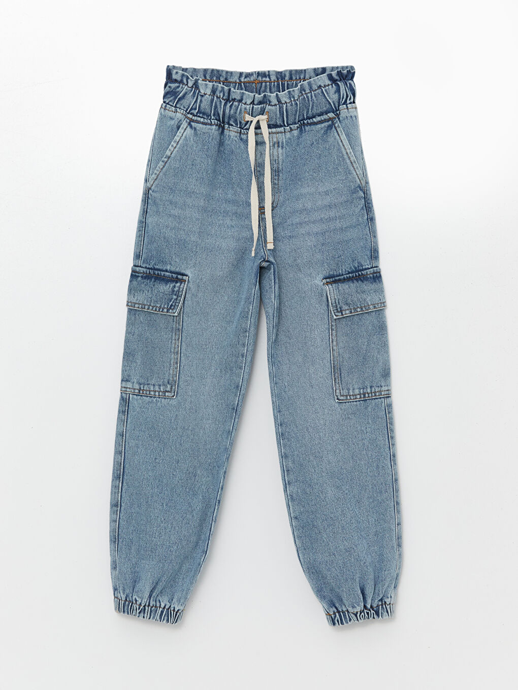 Elastic Waist Girl Jogger Jeans W4AO57Z4 SHK W4AO57Z4 SHK LC Waikiki