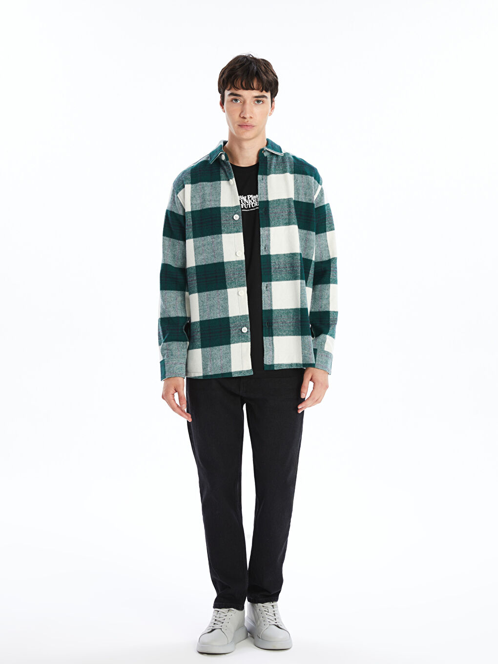 Regular Fit Long Sleeve Plaid Men's Lumberjack Shirt Jacket Regular Fit Long Sleeve Plaid Men's Lumberjack Shirt Jacket