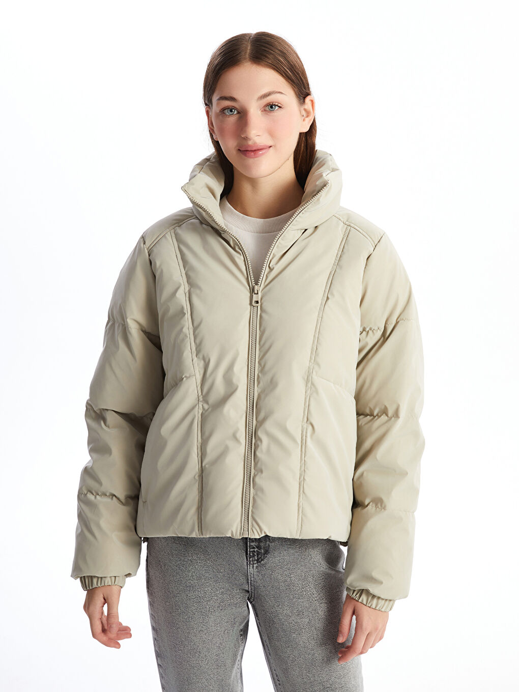 ECRU Puffer Coat W4AR89Z8 V9H W4AR89Z8 V9H LC Waikiki