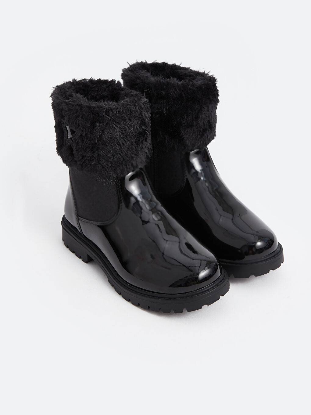Baby girl black patent boots on sale