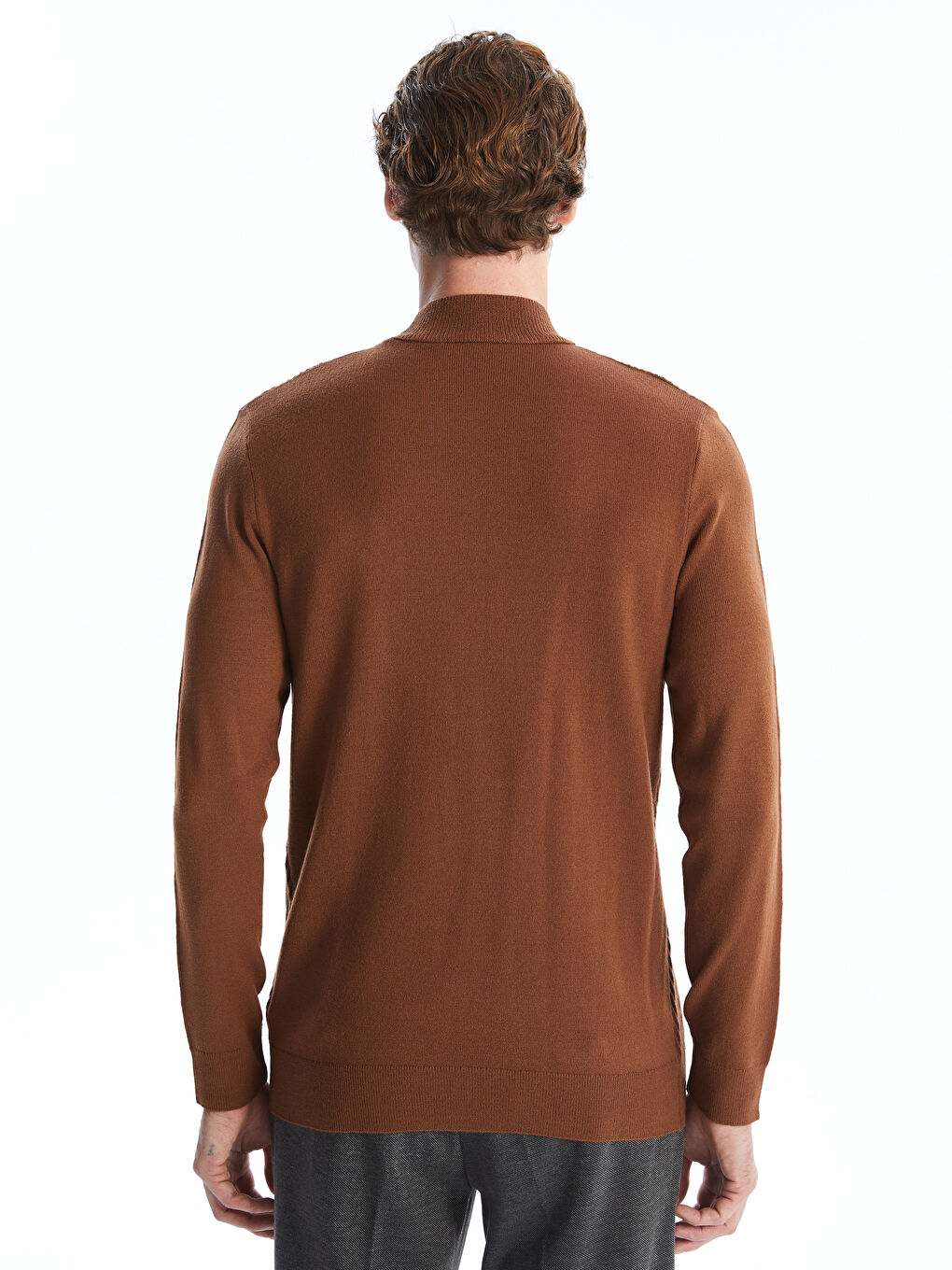 LC WAIKIKI Half Turtleneck Long Sleeve Men's Knitwear Sweater -W4AT39Z8-VH5