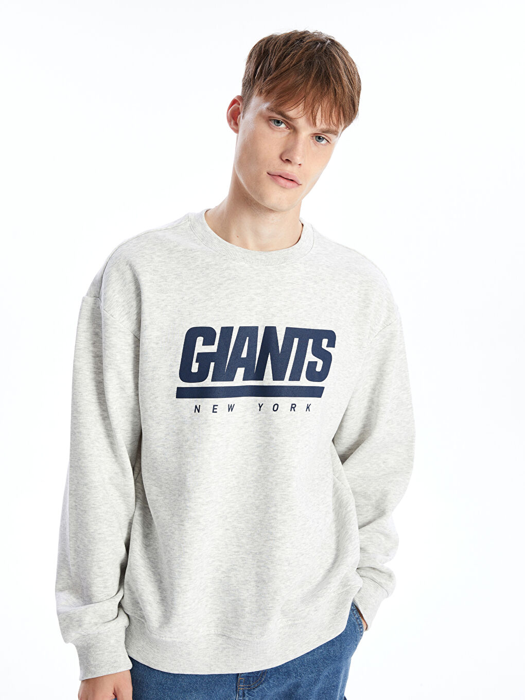 Crew Neck Long Sleeve Printed Men s Sweatshirt W4BB95Z8 LAL W4BB95Z8 LAL LC Waikiki