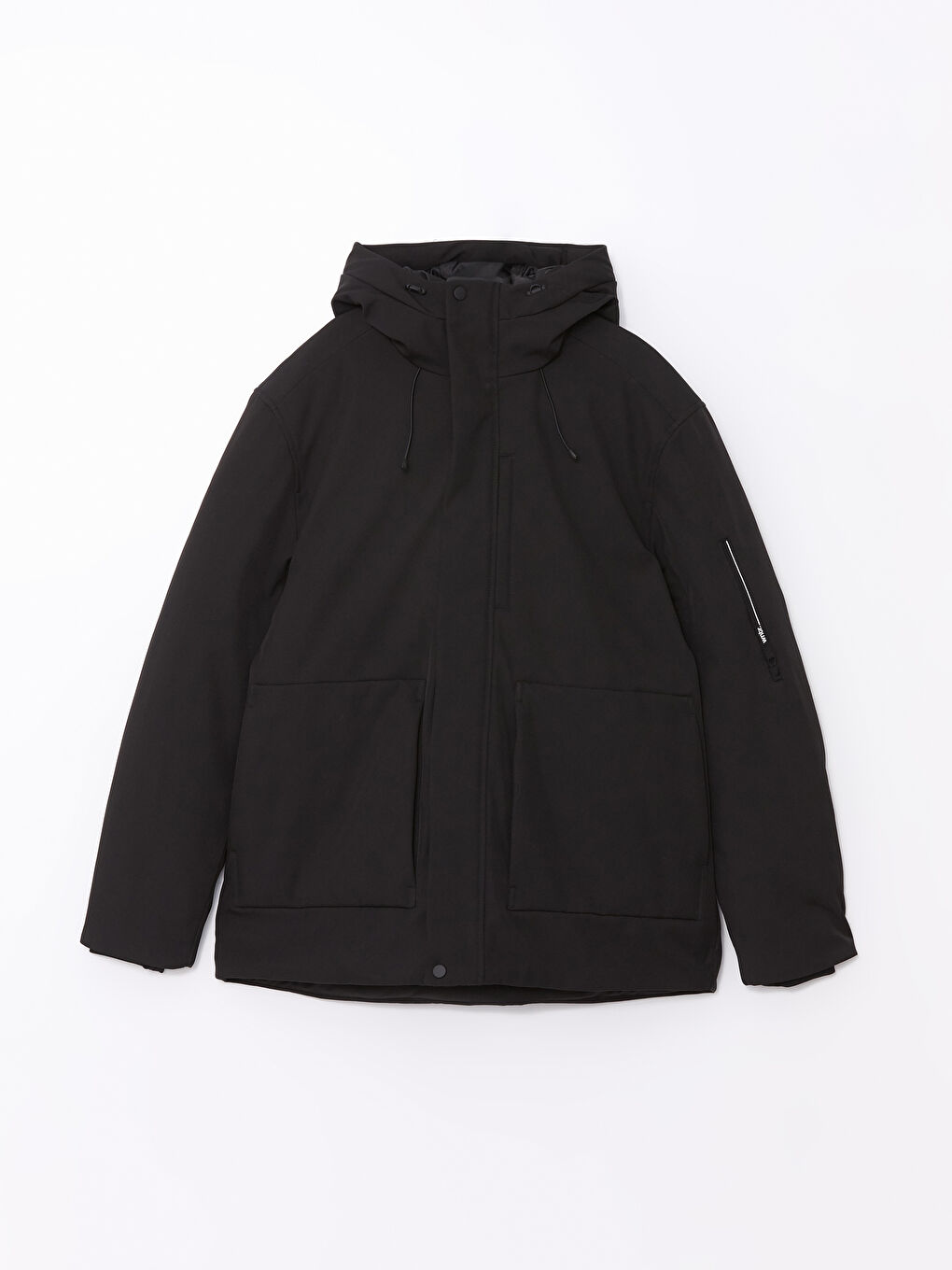 Standard Fit Hooded Men's Coat -W4BD68Z8-CVL - W4BD68Z8-CVL Standard Fit Hooded Men's Coat -W4BD68Z8-CVL - W4BD68Z8-CVL