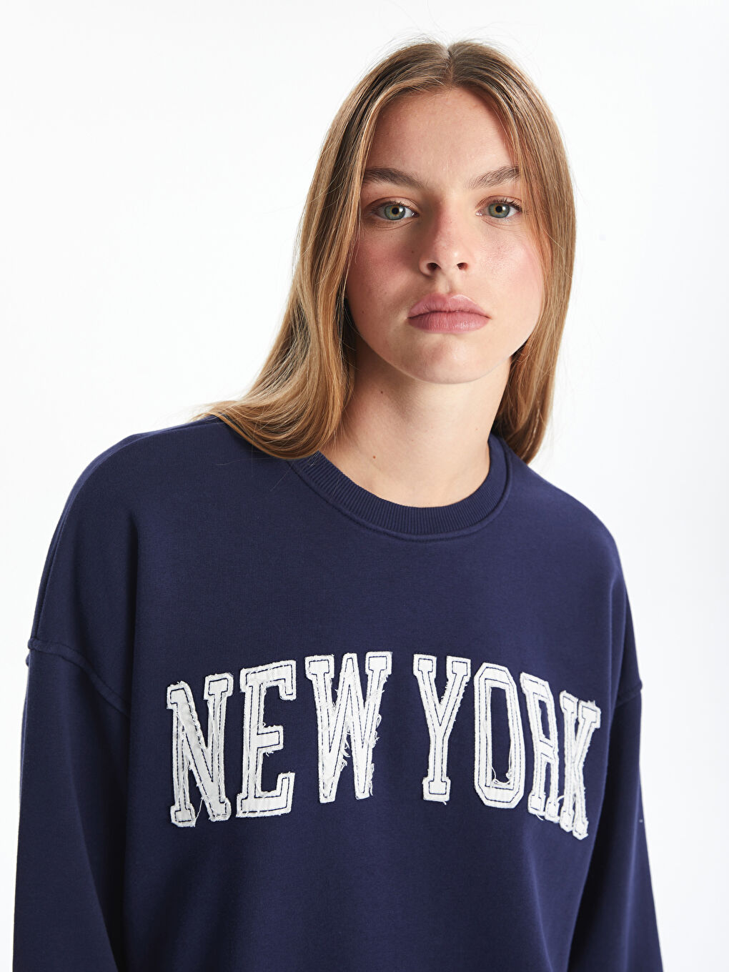 Bisiklet Yaka Nak l Oversize Kad n Sweatshirt W4BH75Z8 HFH W4BH75Z8 HFH LC Waikiki