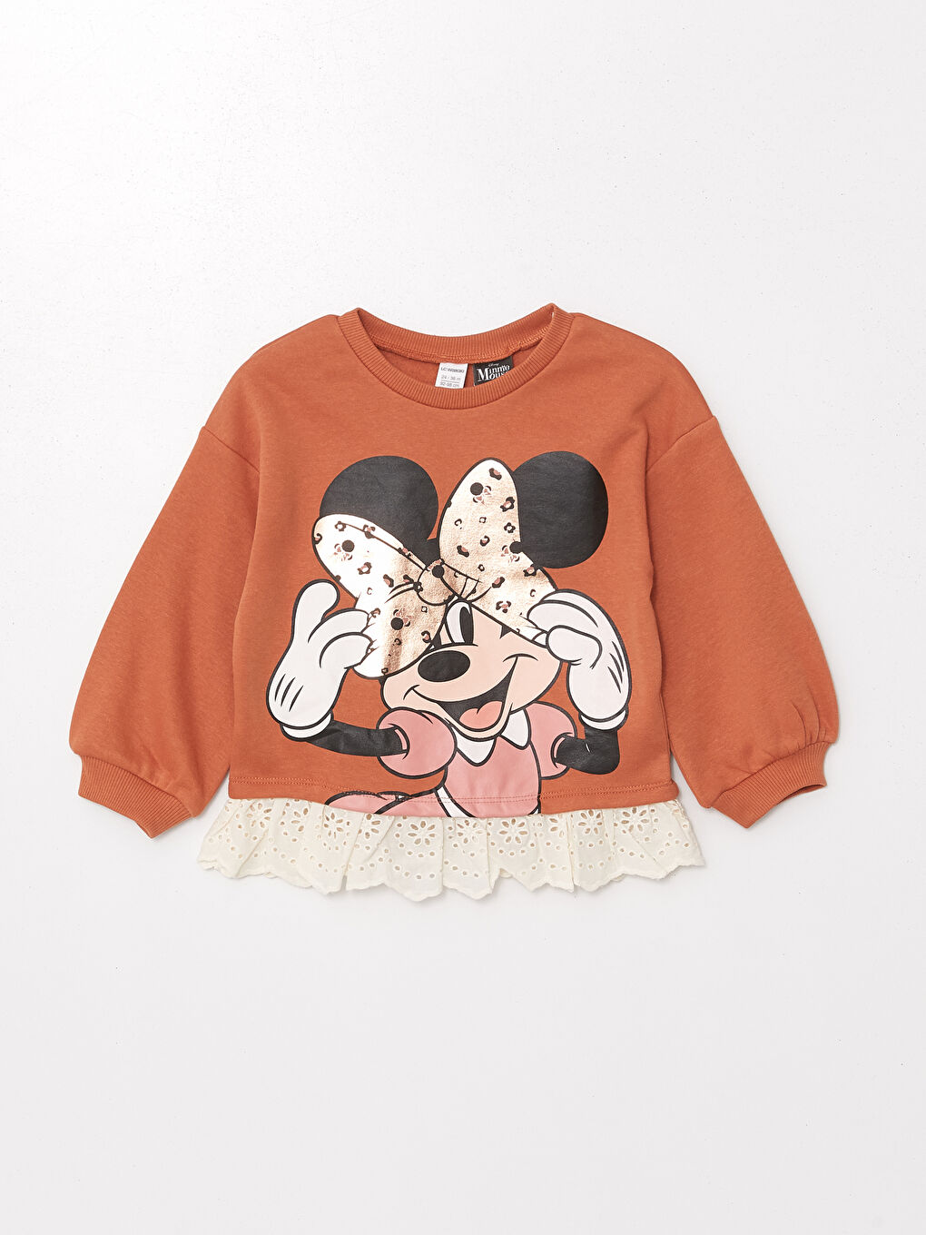 Thick Minnie Mouse Printed Girls Sweatshirt W4BR81Z1 GPE W4BR81Z1 GPE LC Waikiki