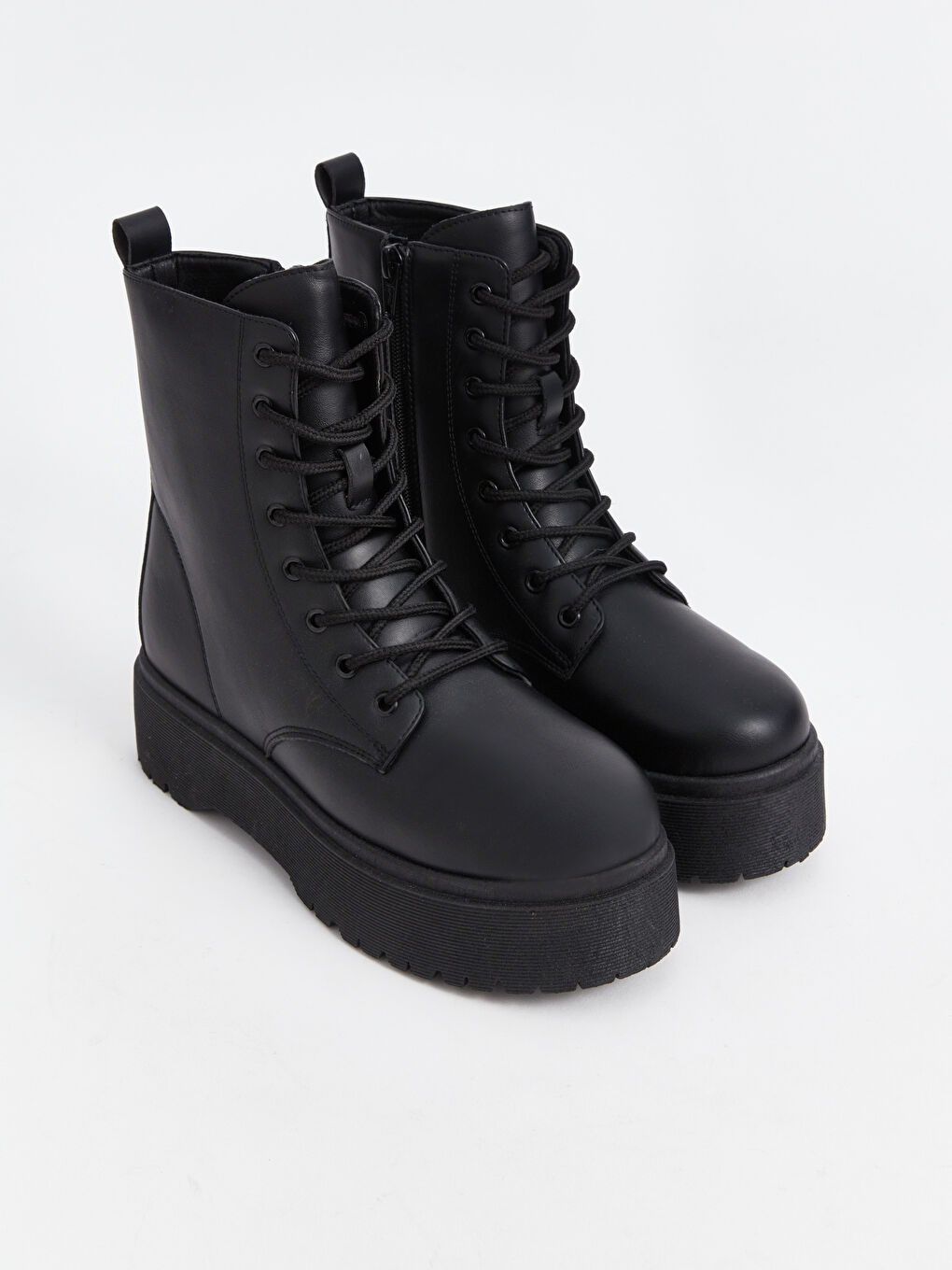 Women's Lace-Up and Zipper Boots -W4CB82Z8-CVL - W4CB82Z8-CVL - LC Waikiki