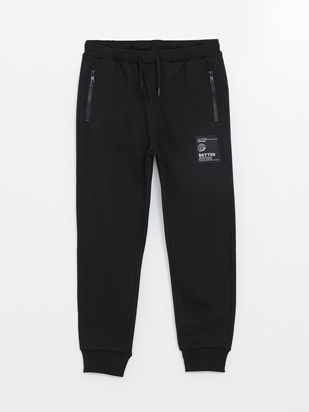 Thick black joggers outlet