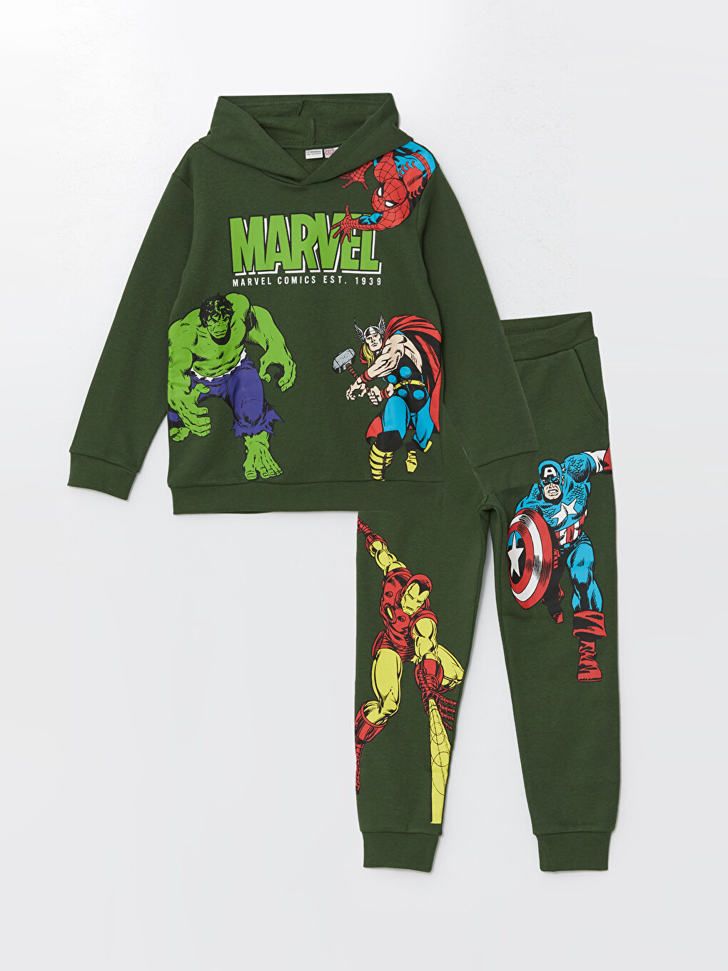 Hulk Printed Boy's Thick Tracksuit Set -W4CL86Z4-HCY - W4CL86Z4-HCY - LC  Waikiki
