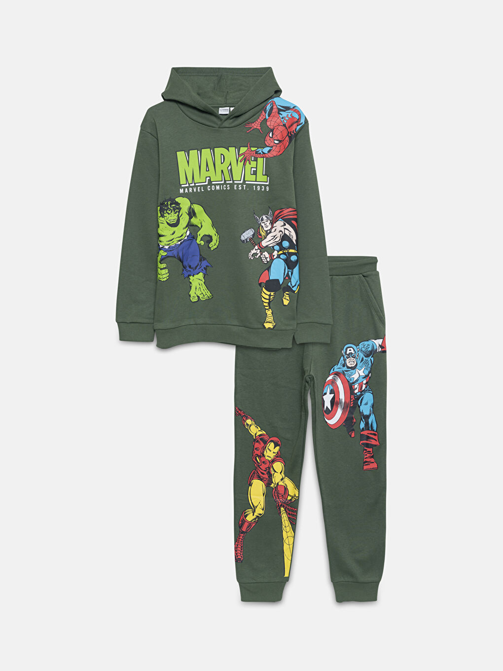 Hulk Printed Boy's Thick Tracksuit Set -W4CL86Z4-HCY Hulk Printed Boy's Thick Tracksuit Set -W4CL86Z4-HCY