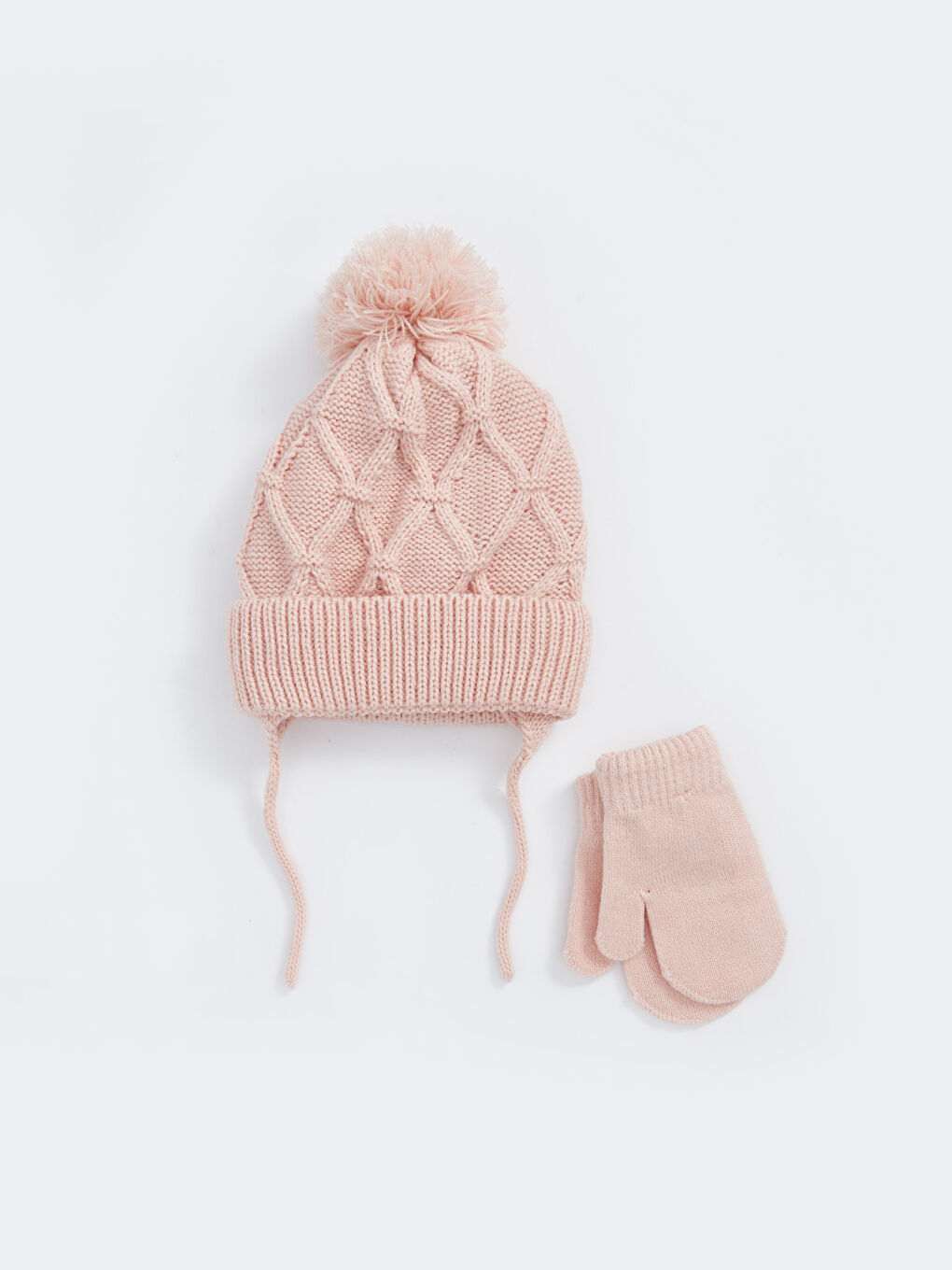 Baby girl hat and gloves on sale