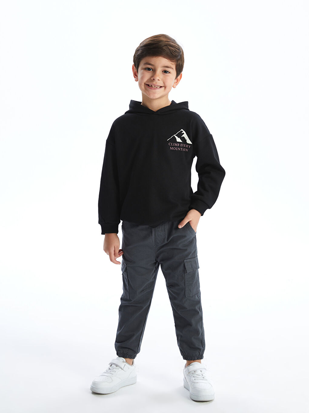 LC WAIKIKI Elasticated Waist Baby Boys' Trousers -W4CQ58Z1-HGL