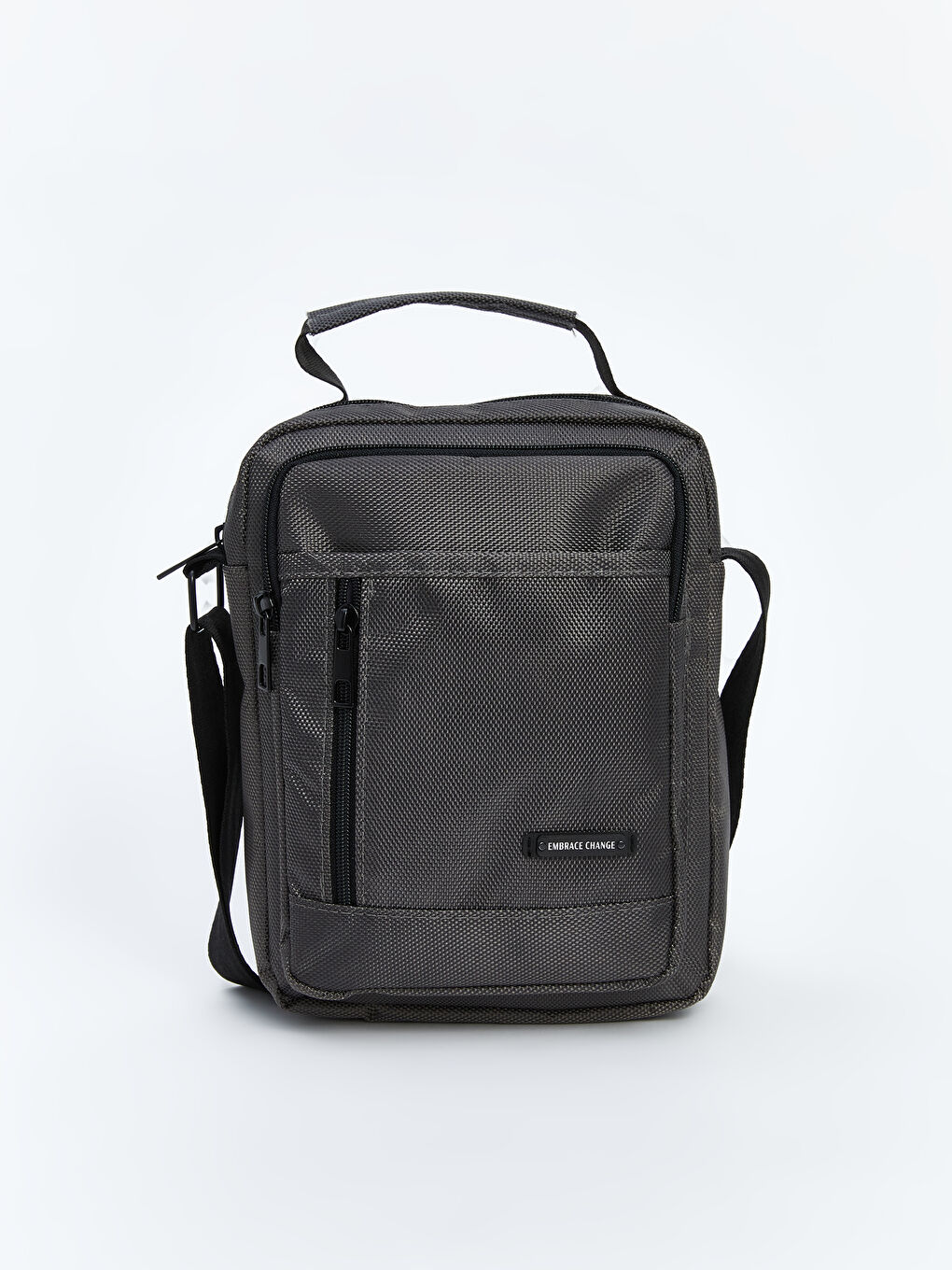 Label Printed Zipper Men's Crossbody Bag -W4CS40Z8-YJB Label Printed Zipper Men's Crossbody Bag -W4CS40Z8-YJB
