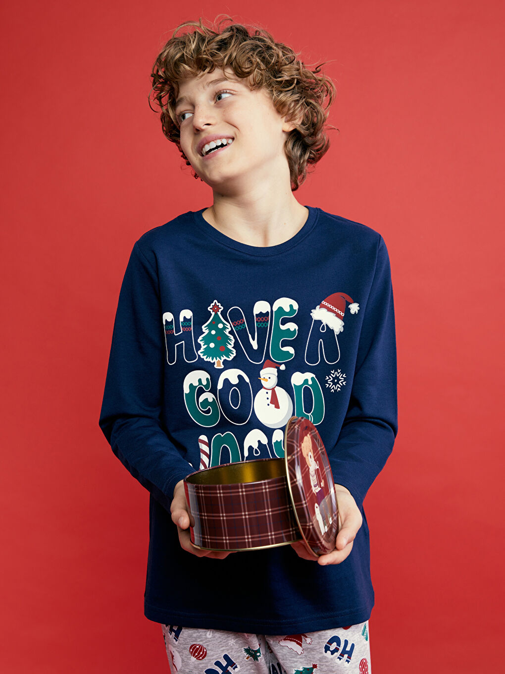 Boys navy pyjamas online