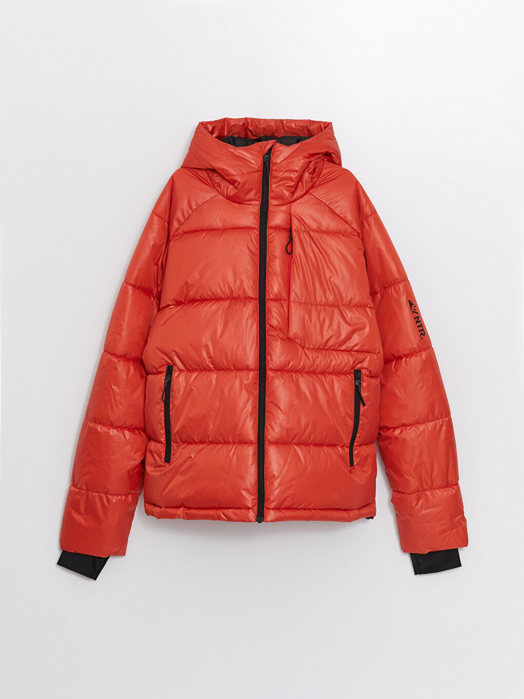 Standard Pattern Hooded Men's Ski Jacket -W4DD95Z8-HBH