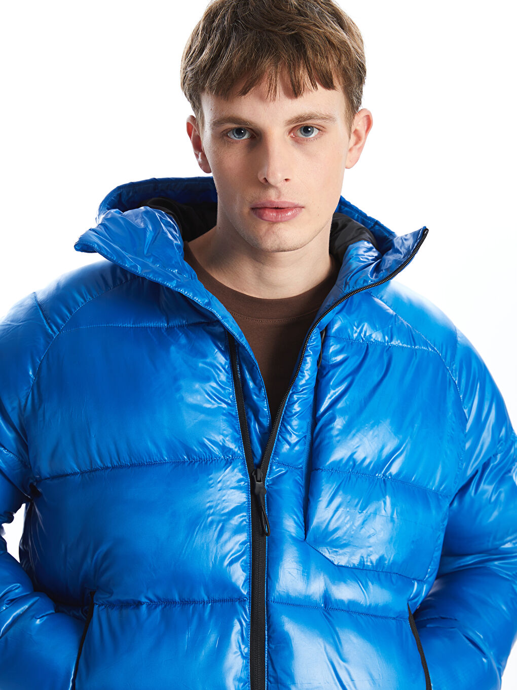 Standard Pattern Hooded Men's Ski Jacket -W4DD95Z8-HGU Standard Pattern Hooded Men's Ski Jacket -W4DD95Z8-HGU