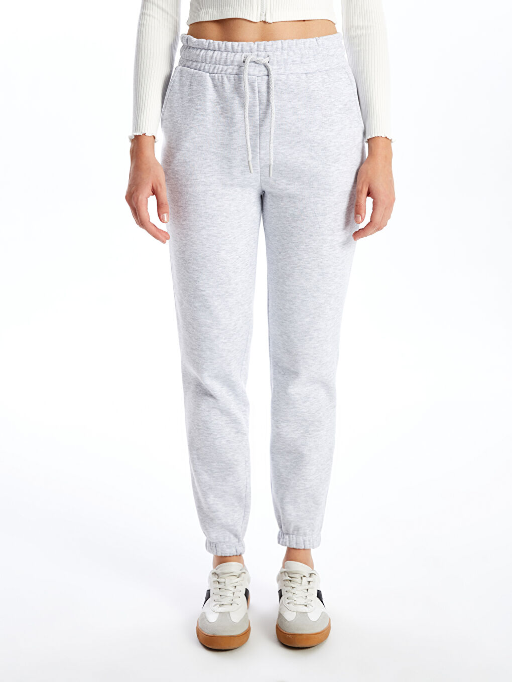 Grey joggers thick waistband outlet