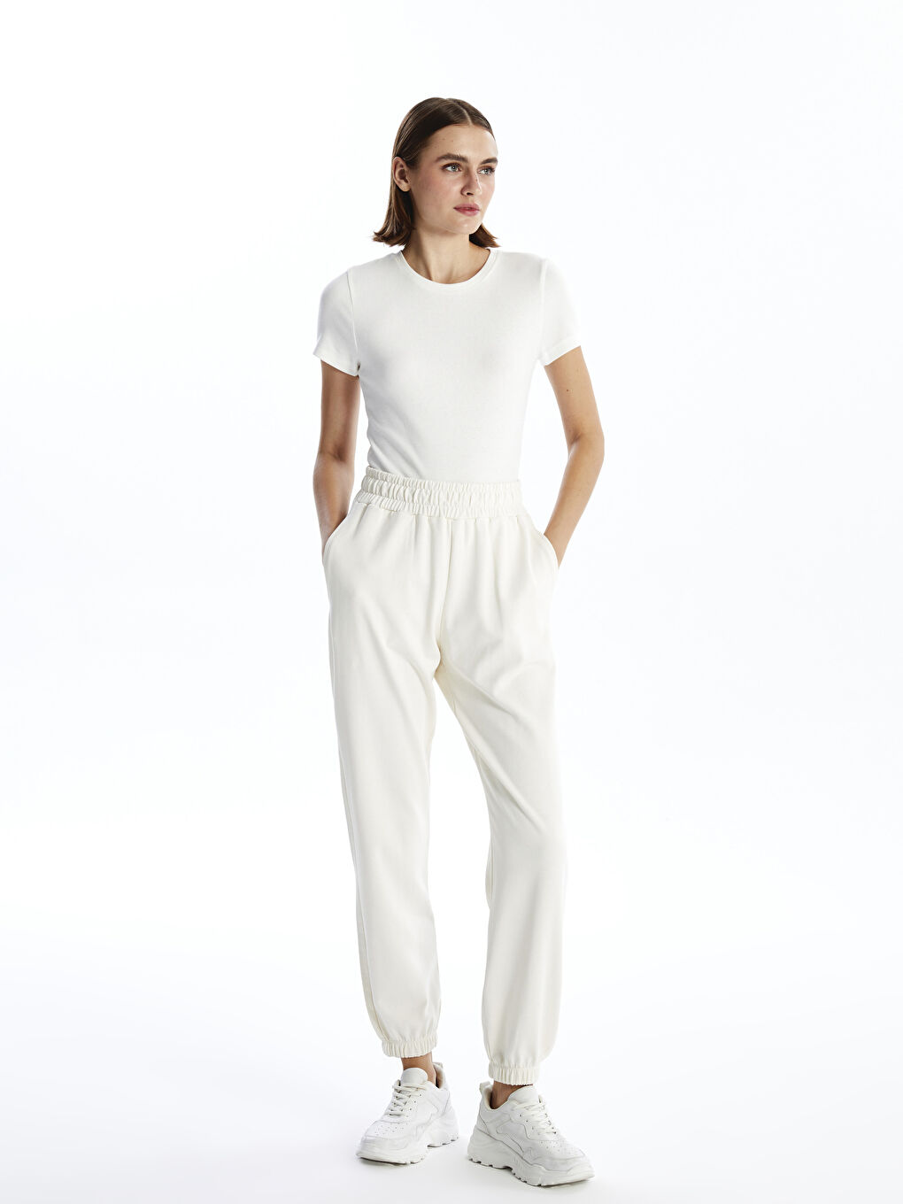 ECRU Jogger Sweatpants W4DF58Z8 SGG W4DF58Z8 SGG LC Waikiki
