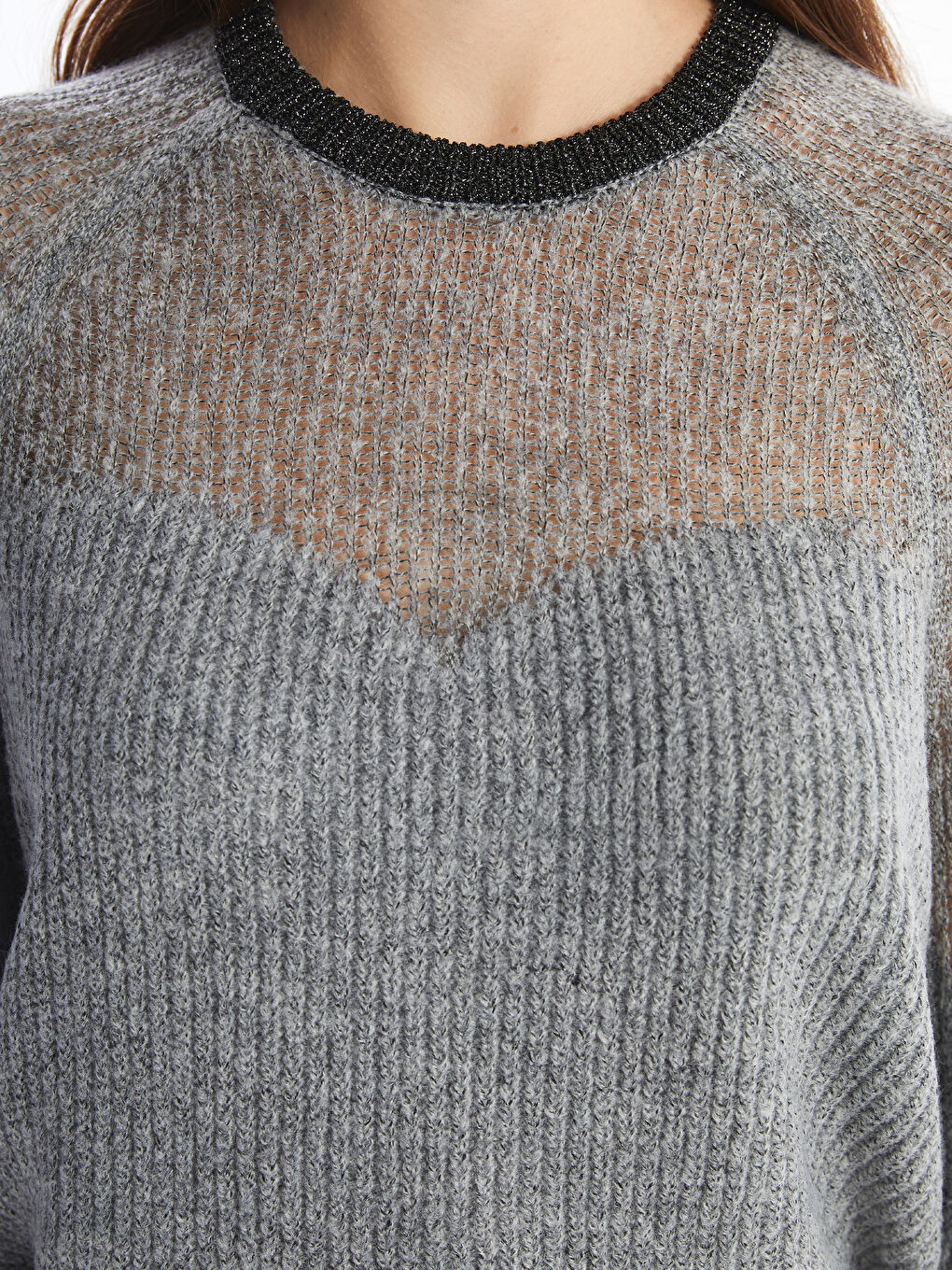 Neck Long Sleeve Sweater Women s Sweater W4DJ42Z8 LAL W4DJ42Z8 LAL LC Waikiki
