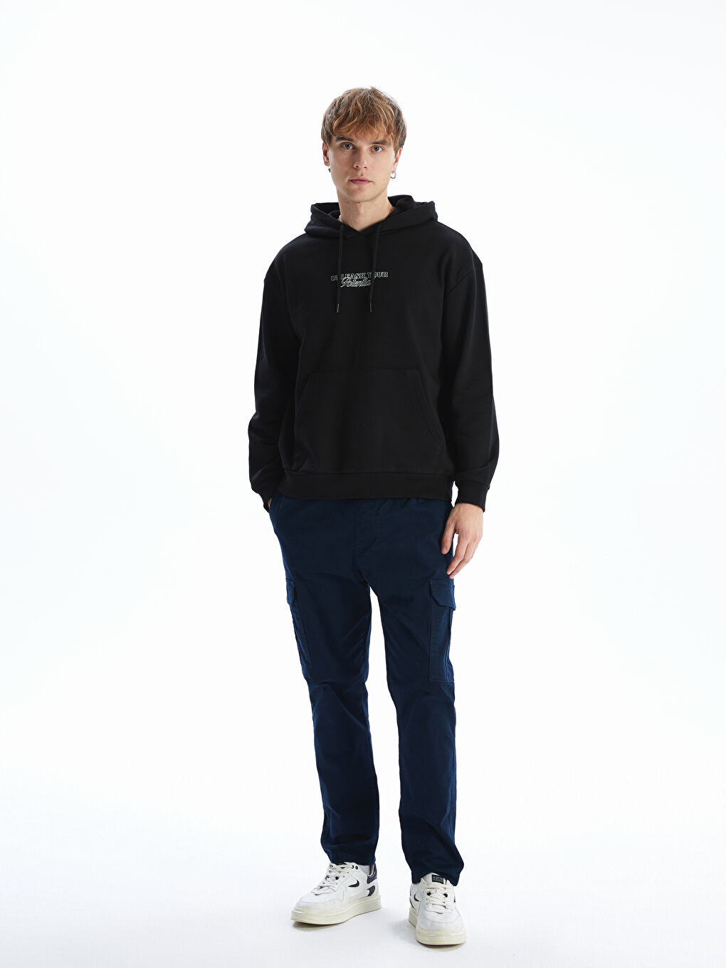 Long Sleeve Printed Thick Men's Thick Hoodie -W4DQ80Z8-CVL