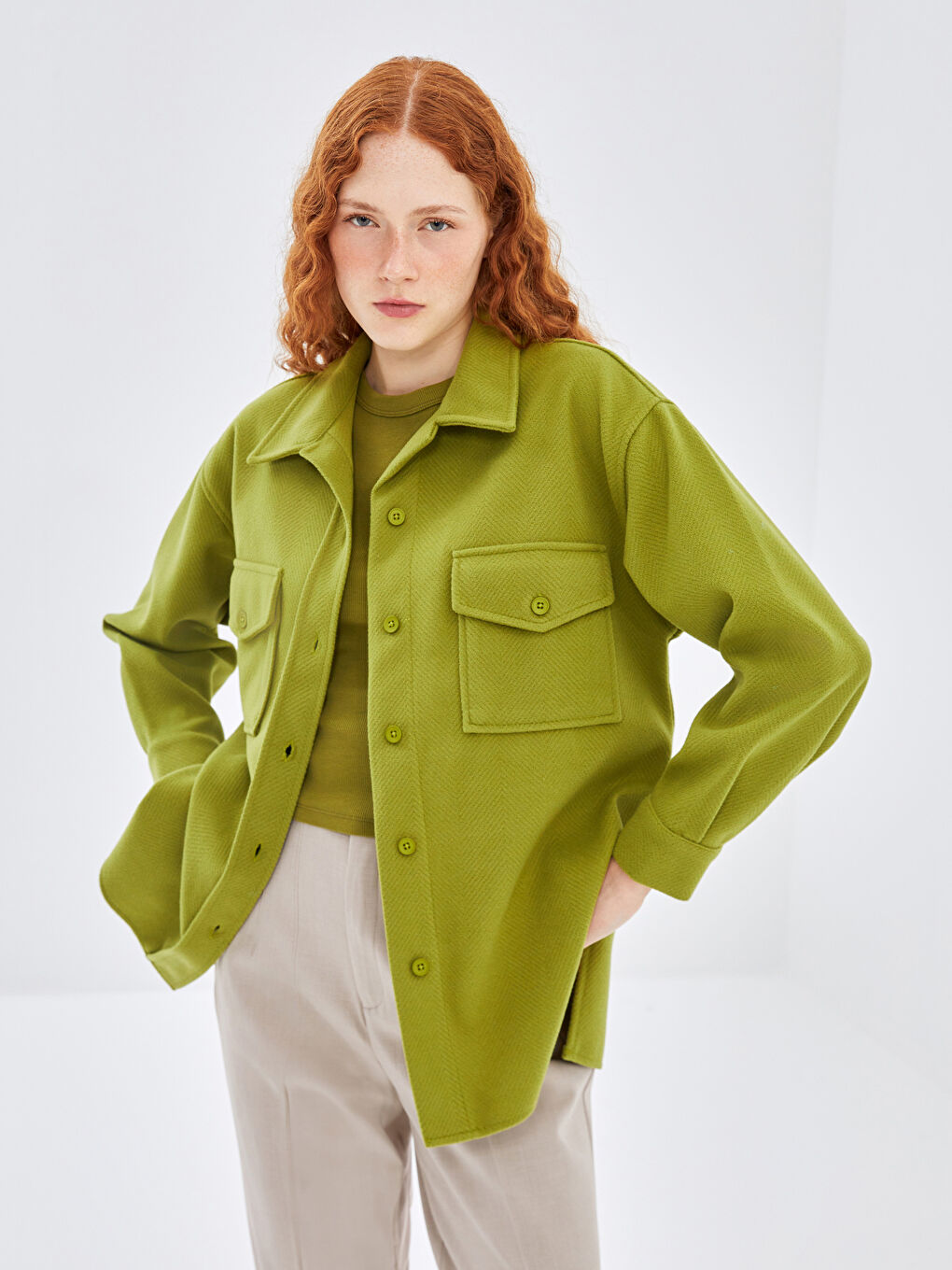 【テレビで話題】 Women's Oversize Shirt W4DR77Z8-YH5 - -W4DR77Z8-YH5 Jacket トップス