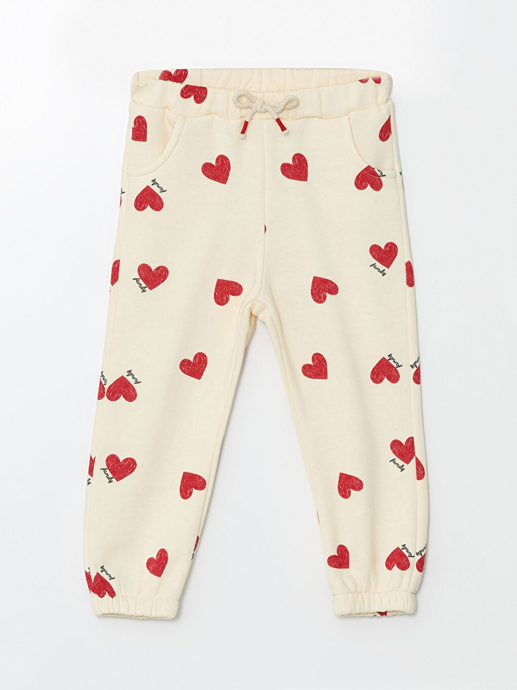 Elastic Waist Thick Printed Girl Sweatpants W4DS64Z1 LRA W4DS64Z1 LRA LC Waikiki