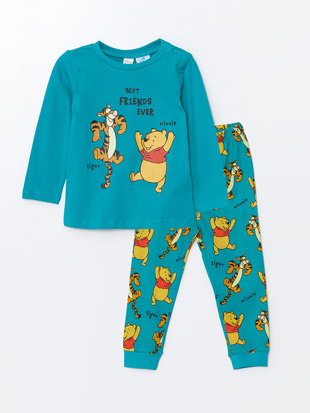 Crew Neck Long Sleeve Winnie the Pooh Printed Baby Boy
