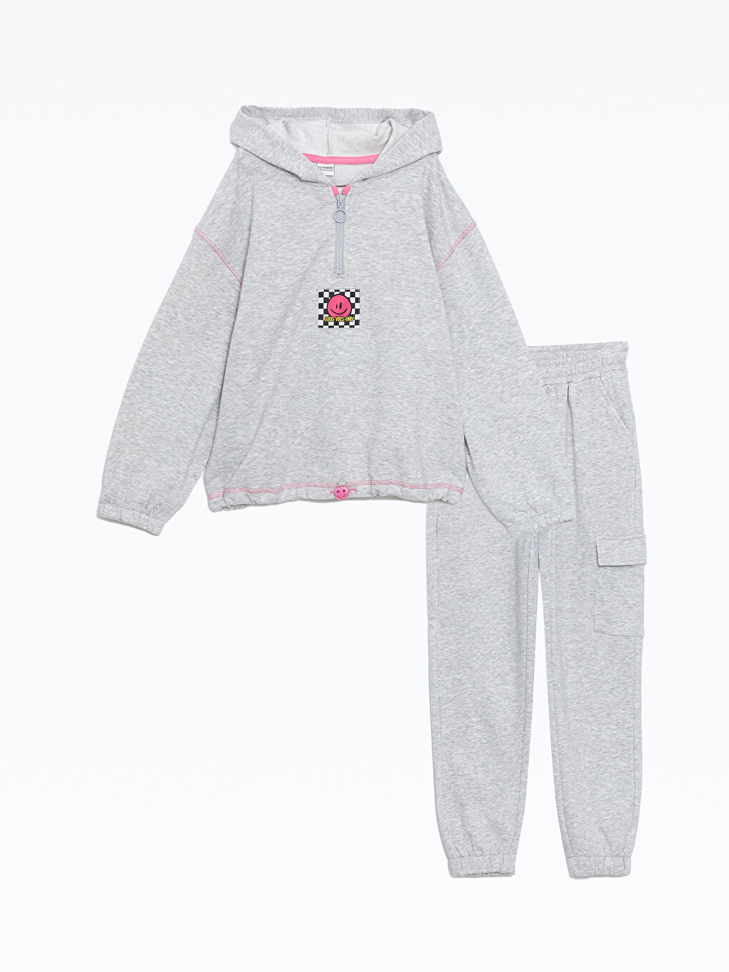 Hooded Girl s Thick Tracksuit Set W4DV22Z4 CT3 W4DV22Z4 CT3 LC Waikiki