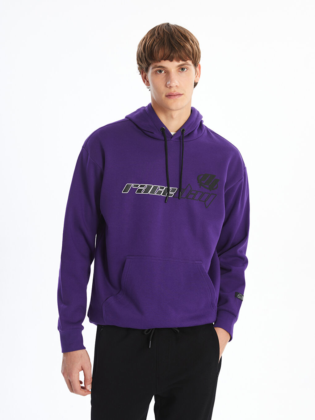 Long Sleeve Printed Men's Thick Hoodie -W4DY73Z8-YJV - W4DY73Z8-YJV - LC  Waikiki