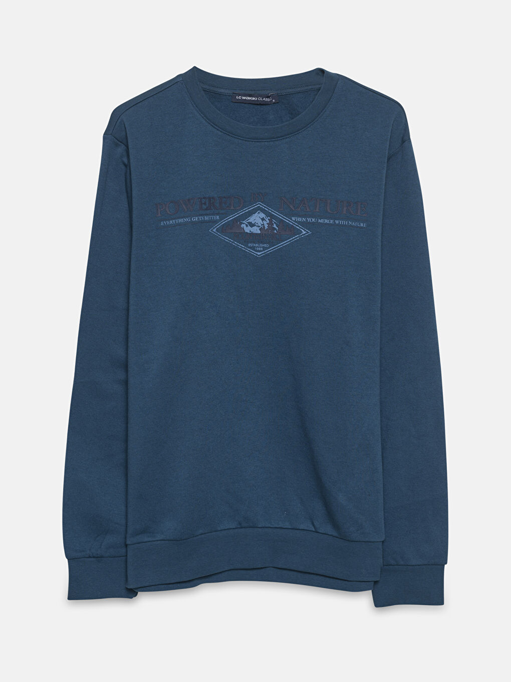 Crew Neck Long Sleeve Men s Thick Sweatshirt W4ED75Z8 S8Y W4ED75Z8 S8Y LC Waikiki