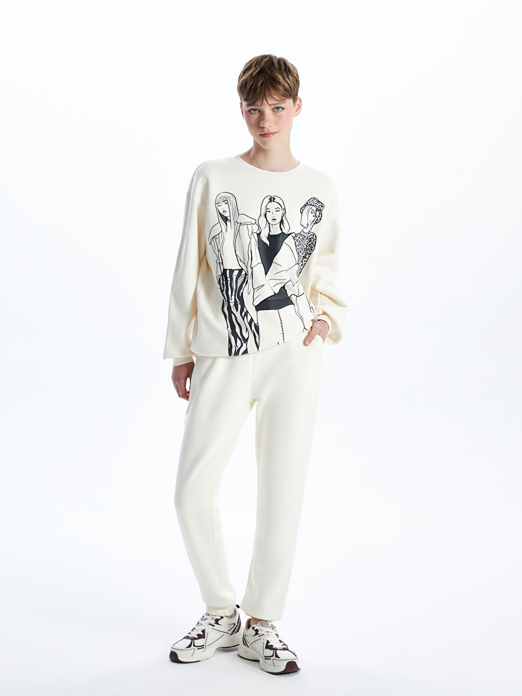 Womens thick jogger pants online