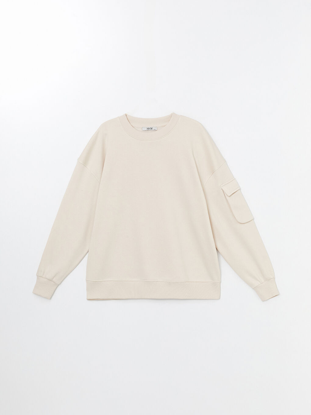 Crew Neck Plain Oversize Women's Thick Sweatshirt -W4EJ70Z8-YK6 -  W4EJ70Z8-YK6 - LC Waikiki