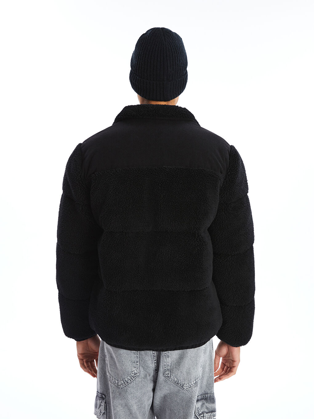 XSIDE Relaxed Fit Funnel Neck Men's Puffer Coat -W4EK64Z8