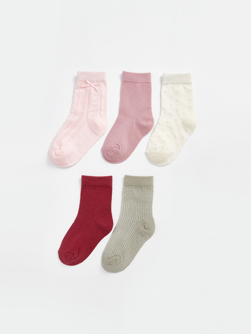 PINK PATTERNED SOCKS, BABY PINK PATTERNED SOCKS, BABY