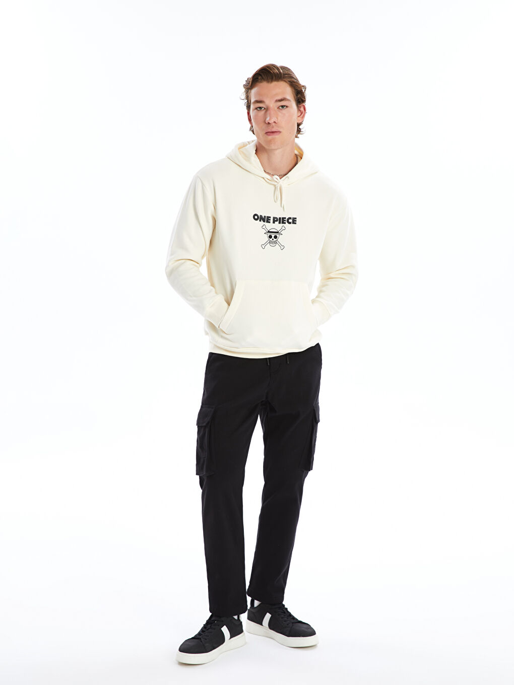 Long Sleeve One Piece Printed Men's Thick Hoodie -W4EQ27Z8