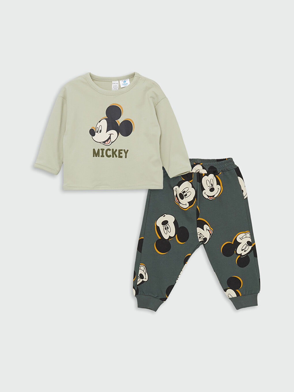Sweat shirt bebe garcon a manches longues et col rond imprime Mickey Mouse W4FB88Z1 YG4 W4FB88Z1 YG4 LC Waikiki