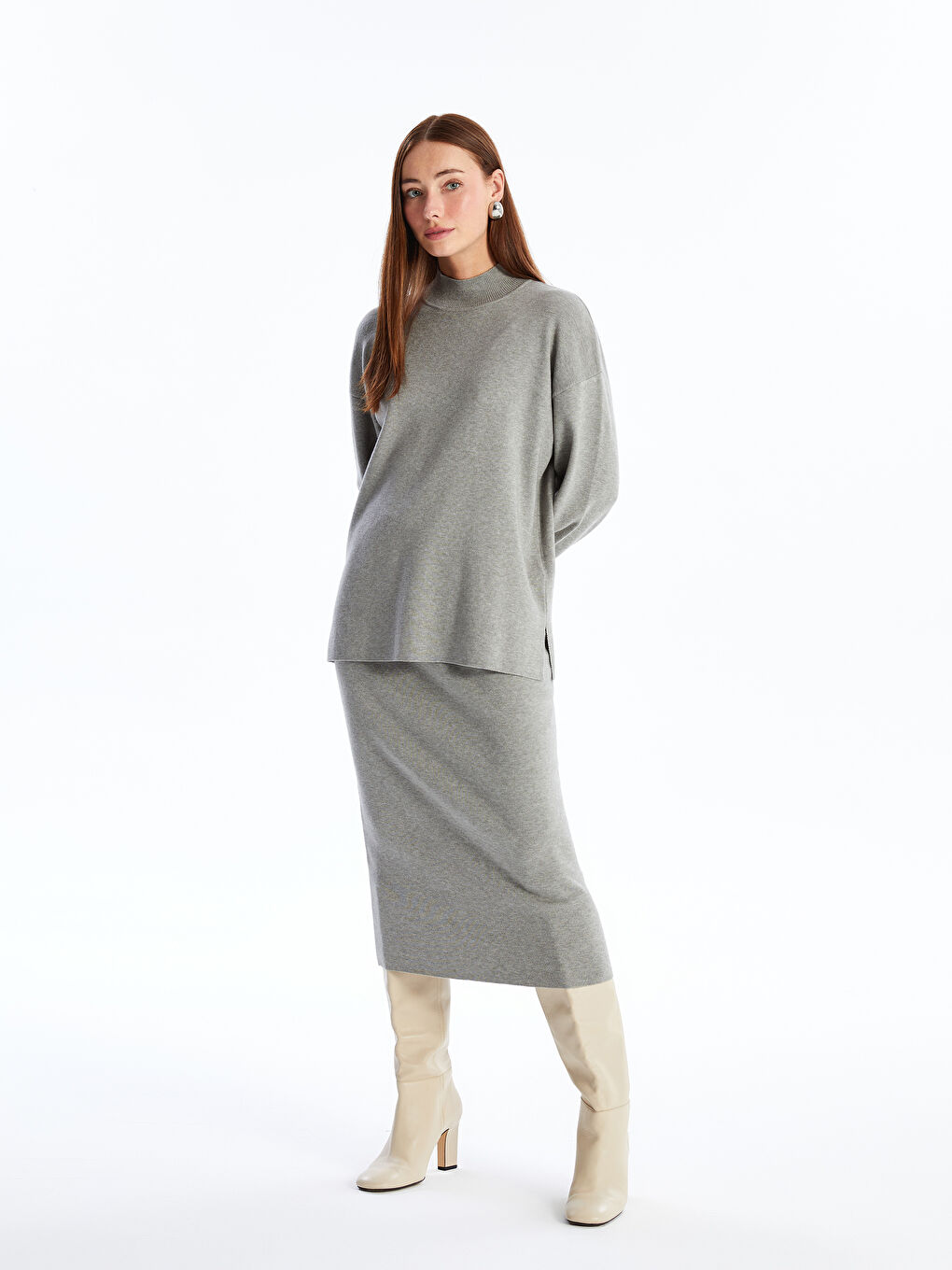 [Clove]★24SS★韓国大人気★Breezy Neck Pullover Clove]☆24SS☆韓国大人気☆Breezy Neck Pullover (clove