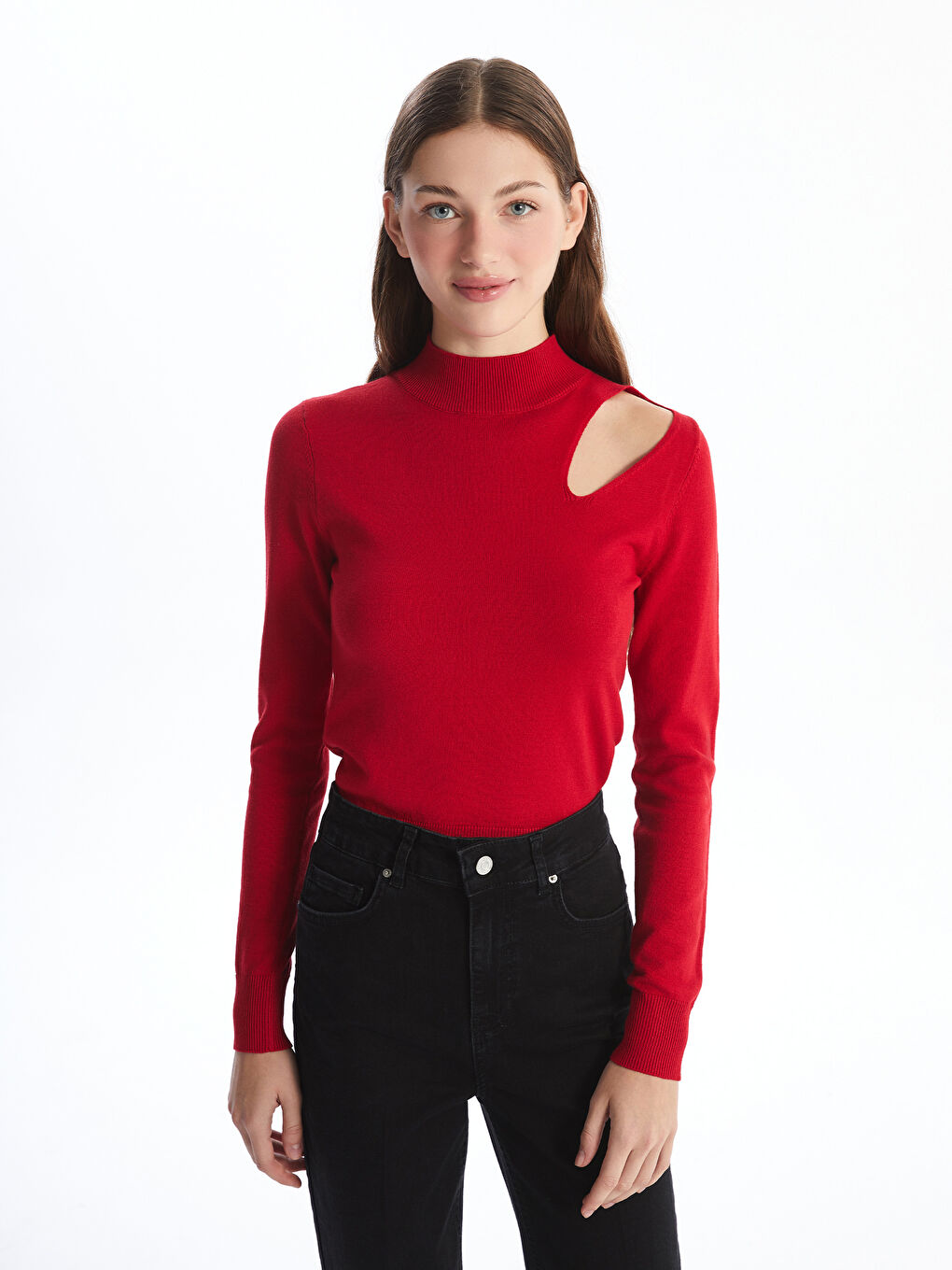 Half turtleneck sweater 2025