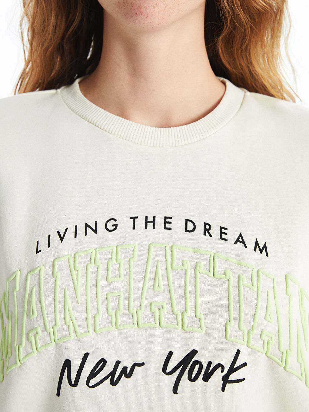 激安アウトレット Crew Neck Printed Oversize Women's Thick Sweatshirt コスプレウィッグ