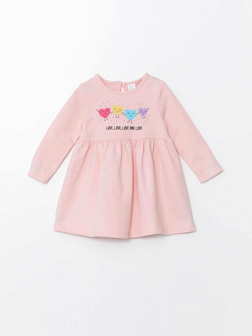Robe bebe fille imprimee a manches longues et col rond W4HF73Z1 L8F W4HF73Z1 L8F LC Waikiki