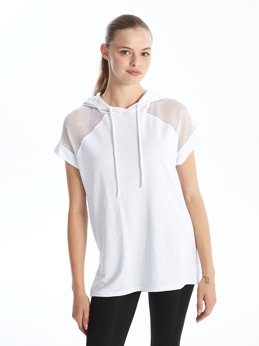 Hooded short sleeve shirt online