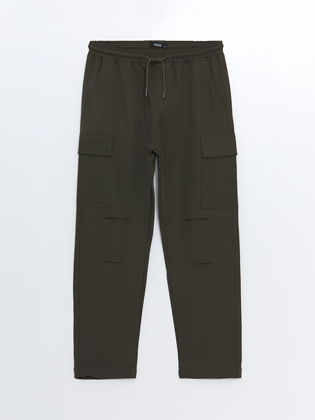 Comfortable Fit Gabardine Men's Cargo Pants -W4IB10Z8-MGL