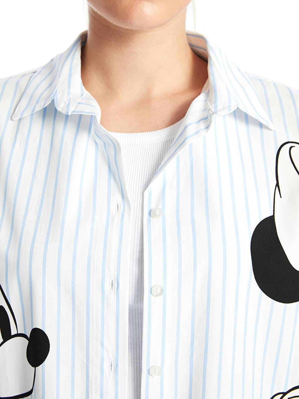 XSIDE Mickey Mouse Printed Women's Shirt -W4KV50Z8-Q6K