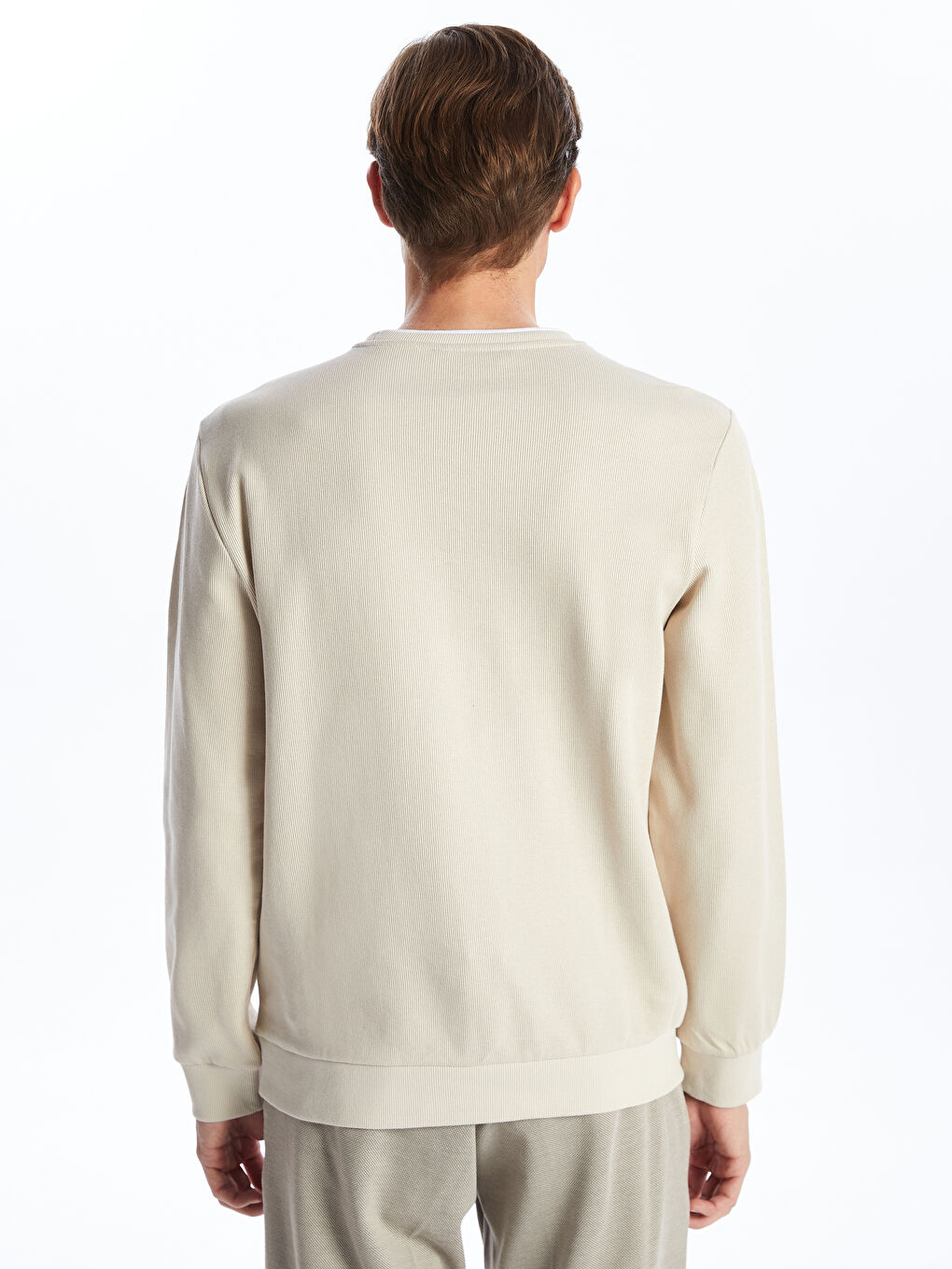 Crew Neck Long Sleeve Men's Sweatshirt -S50534Z8-DFH