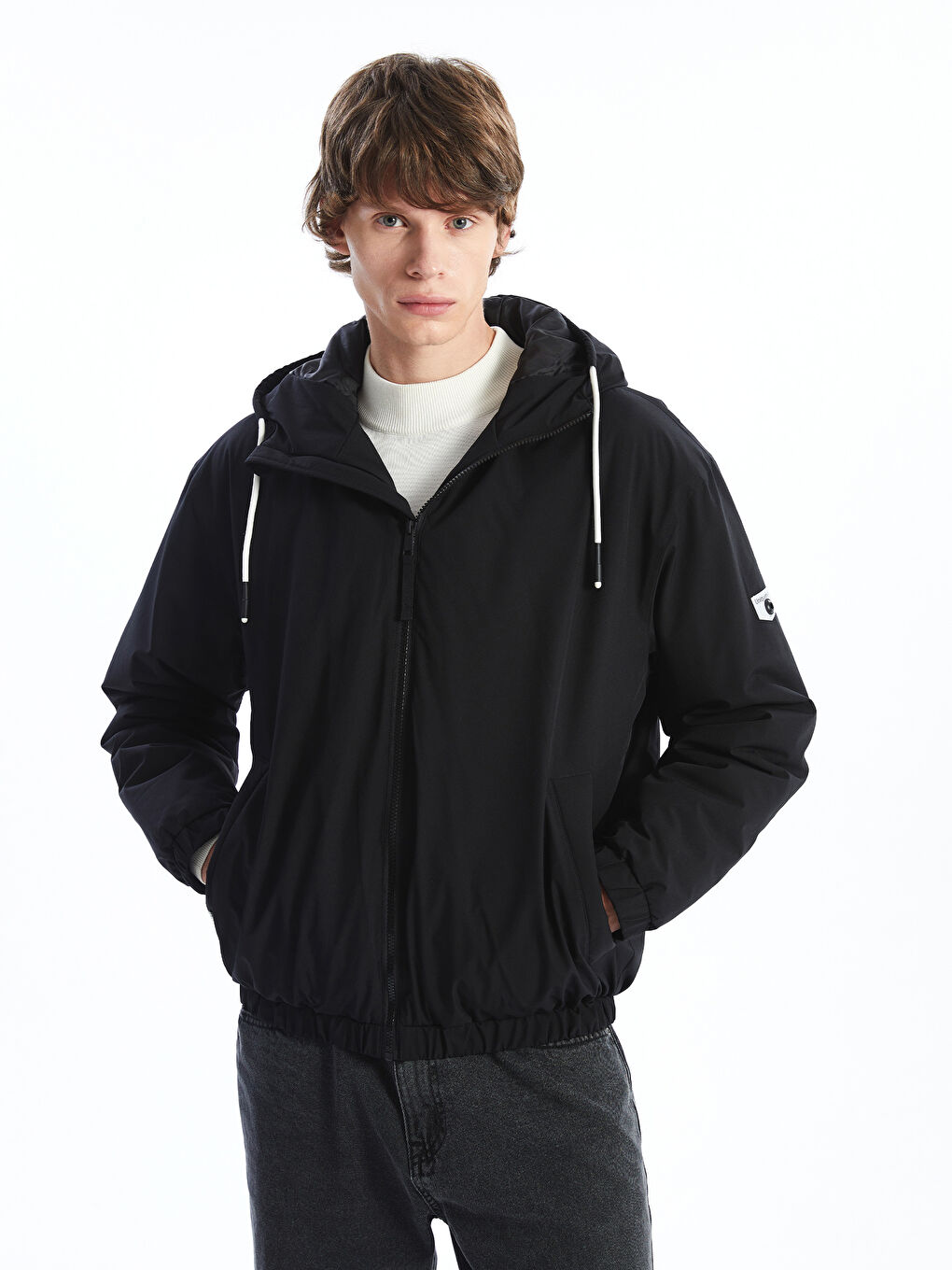 XSIDE Relaxed Fit Hooded Men's Medium Thickness Coat -S51412Z8-CVL