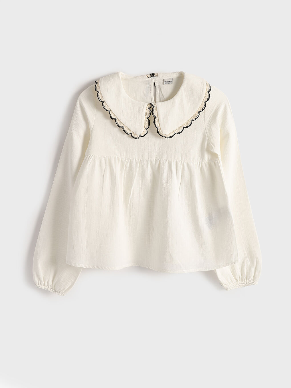 Peter Pan Collar Girl'S Blouse -S51819Z4-R9J - S51819Z4-R9J