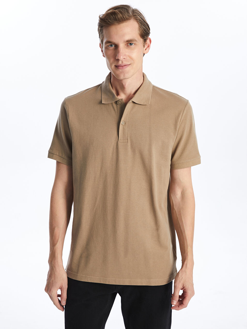 Polo Neck Short Sleeve Pike Men's T-shirt -S52213Z8-SXL - S52213Z8-SXL - LC  Waikiki